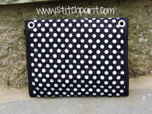 Mini Wallet Back | Dots Fabric | Stitchpaint